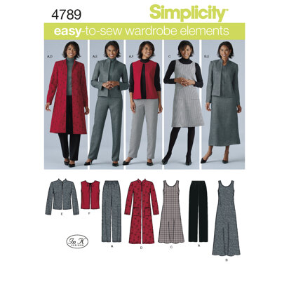 Simplicity Women's & Plus Size Smart and Casual Wear 4789 - Sewing Pattern