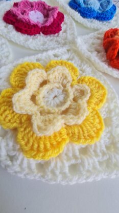 Flower Granny Squares & Triangles