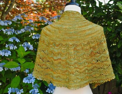 Rose harbour shawl