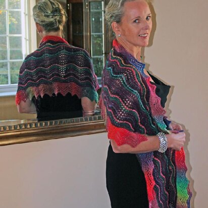 Lang Three Valleys Shawl - knitting pattern
