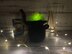 Light-up Witches Cauldron & Broomstick Chocolate Orange Cover Knitting Pattern