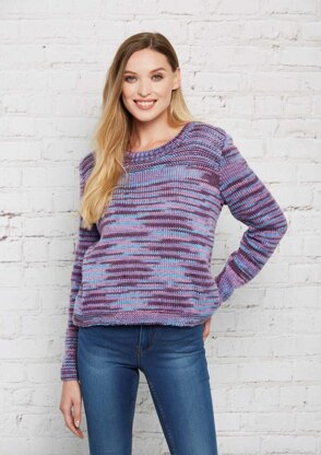 Knitted Sweater in Stylecraft Colour Pool - Downloadable PDF