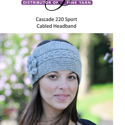 Cabled Headband in Cascade 220 Sport - DK166 - Free PDF