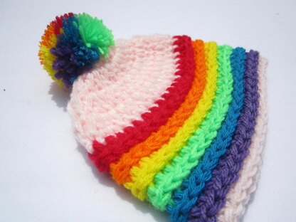 Rainbow Cloud Hat.