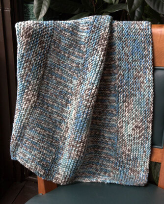 Baby Blanket in Plymouth Yarn Woolcotte - F646 - Downloadable PDF