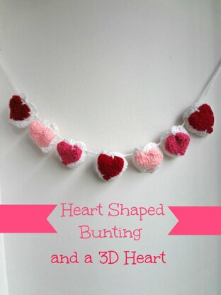 Heart Bunting and 3D Heart