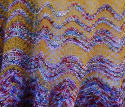 Sunrise Over Hill Country Shawl