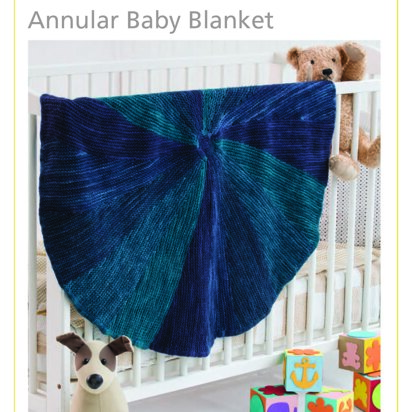 Annular Baby Blanket in Malabrigo Merino Worsted Gradient Set - PDF (Free)