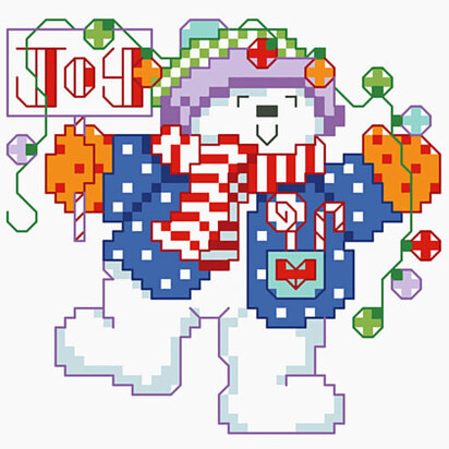 Joyful Snowman Big Stitch - PDF