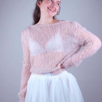 Mohair knit sweater