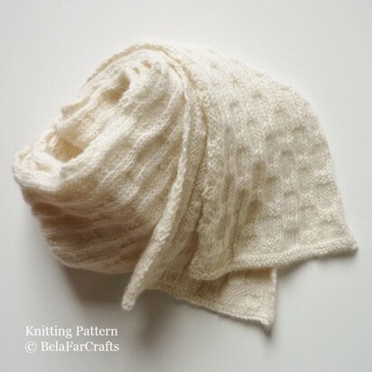 Highland Wool Scarf - knitting pattern