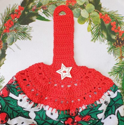 Christmas Crochet: Tea Towel Topper