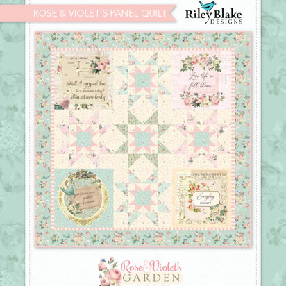 Riley Blake Rose & Violet's Panel Quilt - Downloadable PDF