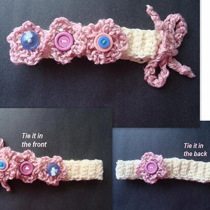 Easy Flower Headband | Crochet Pattern 213