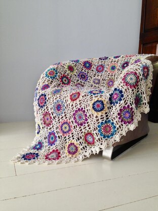 Batik Flower Blanket