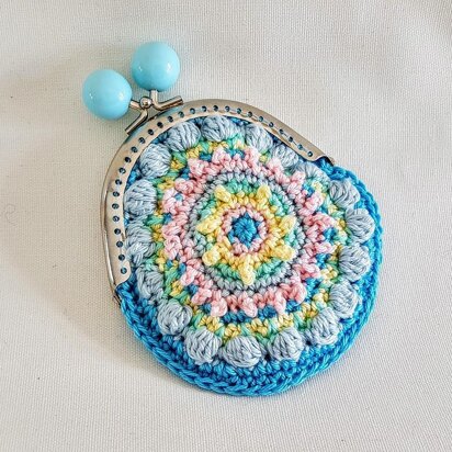 Sweet mandala coin purse with frame