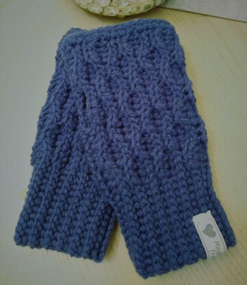 Wave Fingerless Gloves