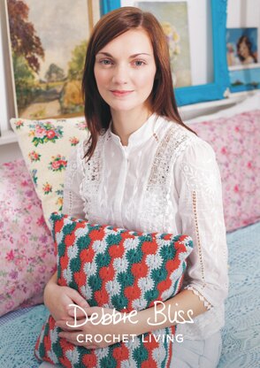 "Catherine Stitch Cover" - Cushion Crochet Pattern For Home in Debbie Bliss Rialto DK - DBS054