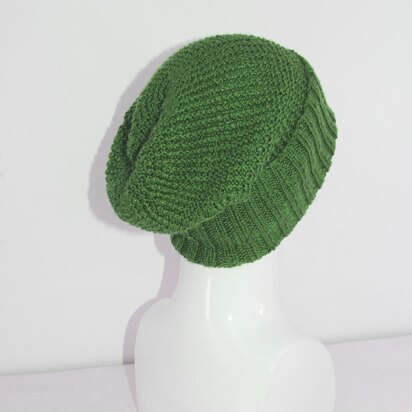 4 Ply Unisex Textured Slouch Hat CIRCULAR