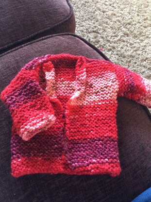 Baby's First Cardigan in Lion Brand Jiffy - 60131AD, Knitting Patterns