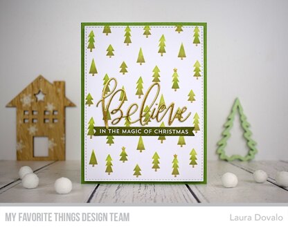 My Favorite Things Premium Stencil 6"X6" - Pine Tree Forest