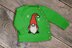 Christmas Gnome Knit kids sweater PDF Knitting Pattern, duplicate stitch color work Easy for Beginners