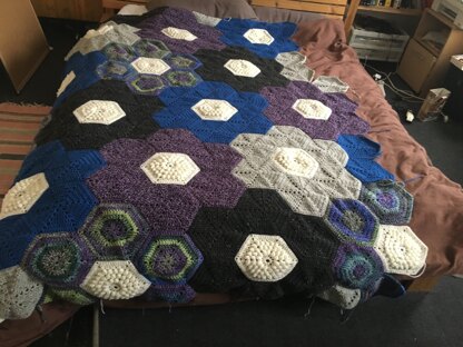 WIP Hexagon Blanket