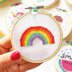 The Make Arcade Rainbow Cross Stitch Kit - 3 Inch