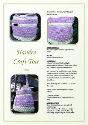 Handee Craft Tote