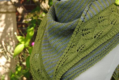 Leaf press shawl