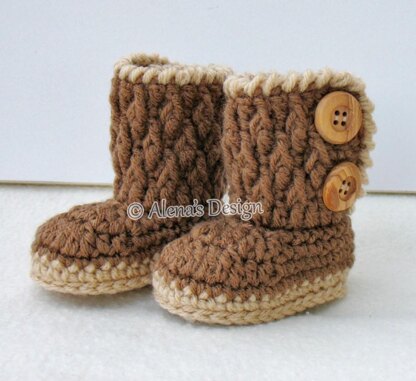 Two-Button Baby Booties