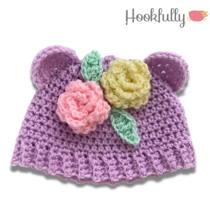 Cutie bear doll hat