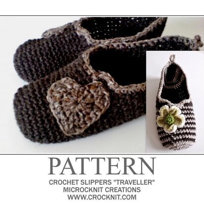 Crochet Slippers TRAVELLER