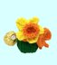 Daffodil holders:chocolate orange, cream egg etc