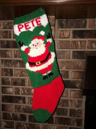 Happy Santa stocking