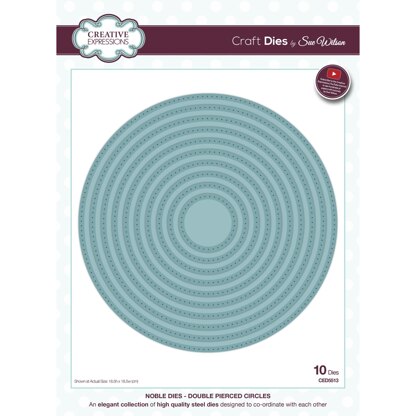 Creative Expressions Sue Wilson Noble Double Pierced Circles Craft Die