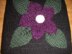 Purple Alpaca Flower Pillow