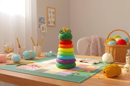 Stacking rings Rainbow Frog