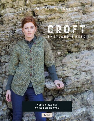 Merida Jacket in West Yorkshire Spinners The Croft Shetland Tweed - DBP0065 - Downloadable PDF