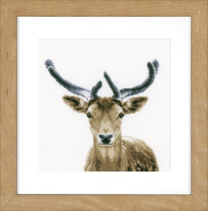 Vervaco Deer Cross Stitch Kit - 20cm x 20cm