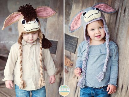 Funky Donkey Hat with Tail