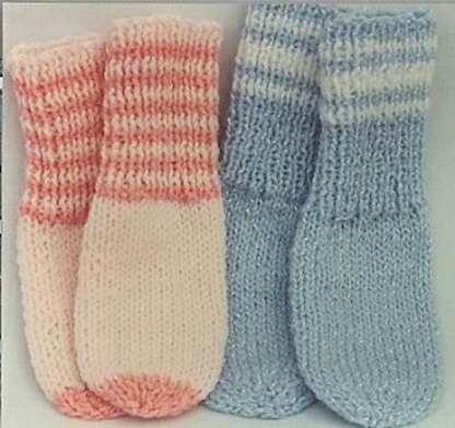 Easy Baby Sock Booties