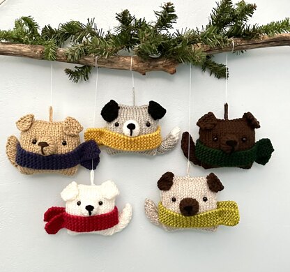 Puppy Christmas Ornament Knit Pattern