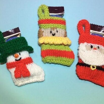 Santa/Snowman/Elf Face Stocking