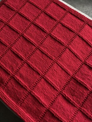 Aran Simple Square Blanket