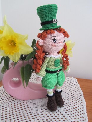 St Patrick Elf (Leprechaun) doll