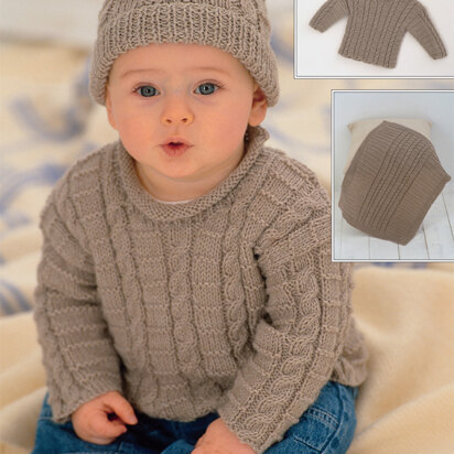 Sweaters, Blanket and Hat in Sirdar Snuggly DK - 1648 - Downloadable PDF