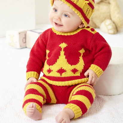 Baby Sweater, Hoodie, Hat, Trousers and Shorts in King Cole Cottonsoft - 6021 - Leaflet