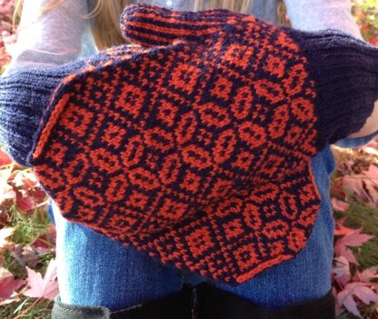 Winter Poppy Mittens