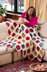 Graphic Fall Throw in Red Heart Super Saver Economy Solids - LW5000 - Downloadable PDF